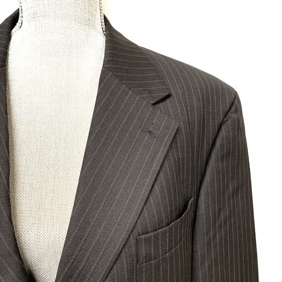 OSCAR DE LA RENTA PINSTRIPE SUIT AND PANTS - Picture 3 of 13